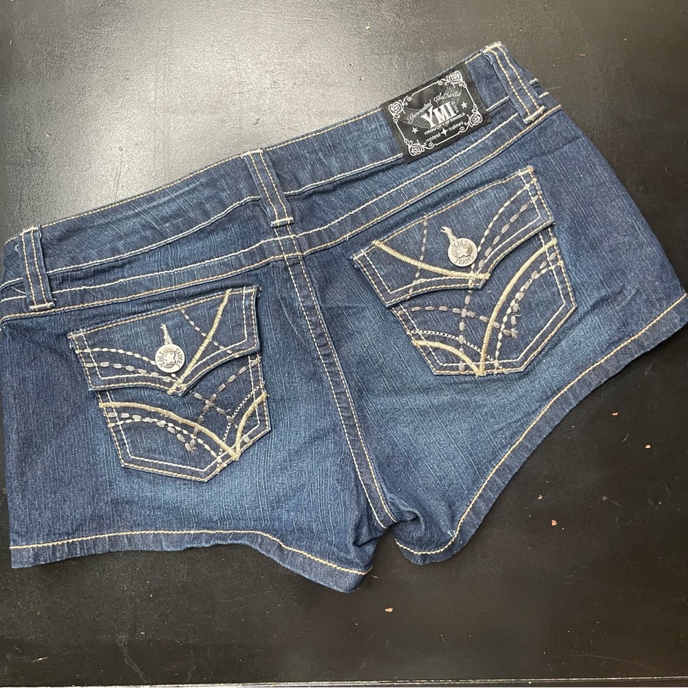 YMI Y2K Low Rise Blue Denim short Shorts